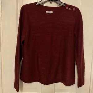 Croft & Barrow Burgandy Sweater